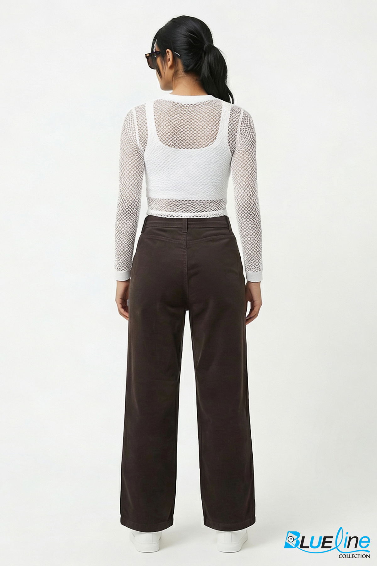 SOFT CORDUROY HIGH-RISE WIDE-LEG PANTS