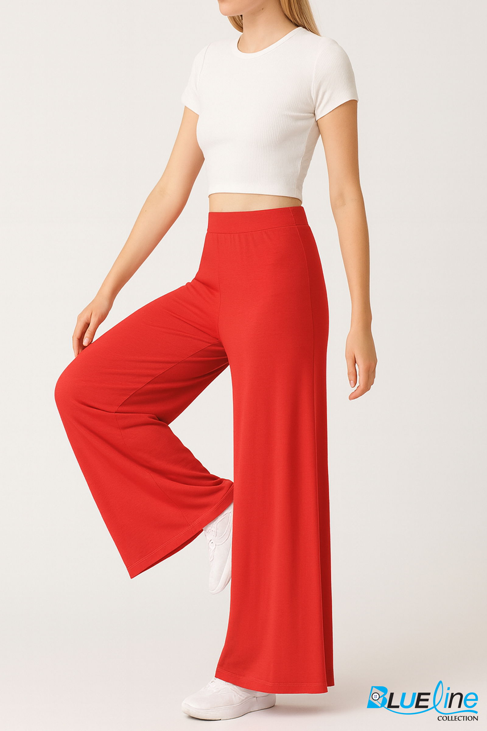 SOFT COTTON WIDE LEG PANT
