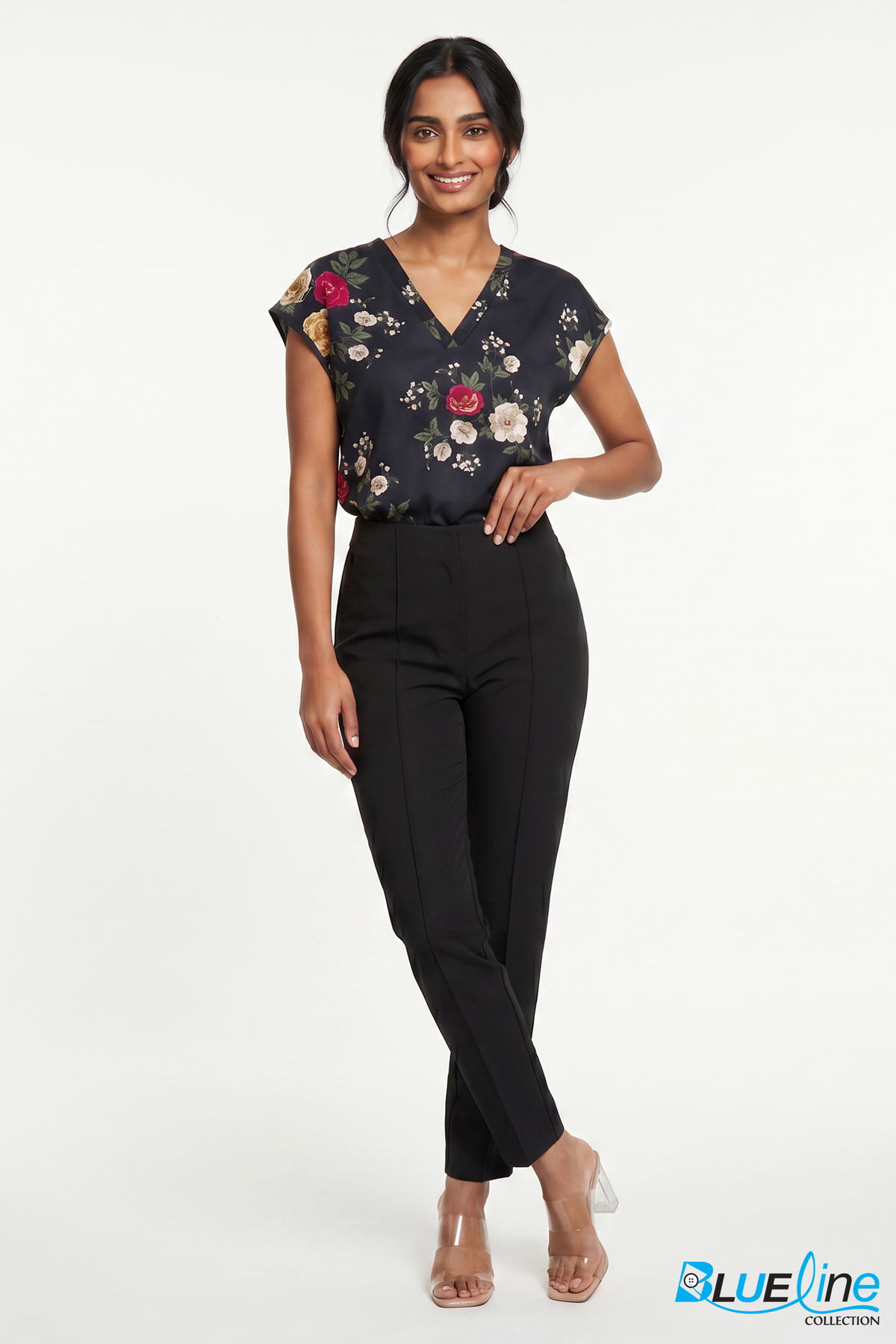 TAILORED PINTUCK ANKLE PANTS