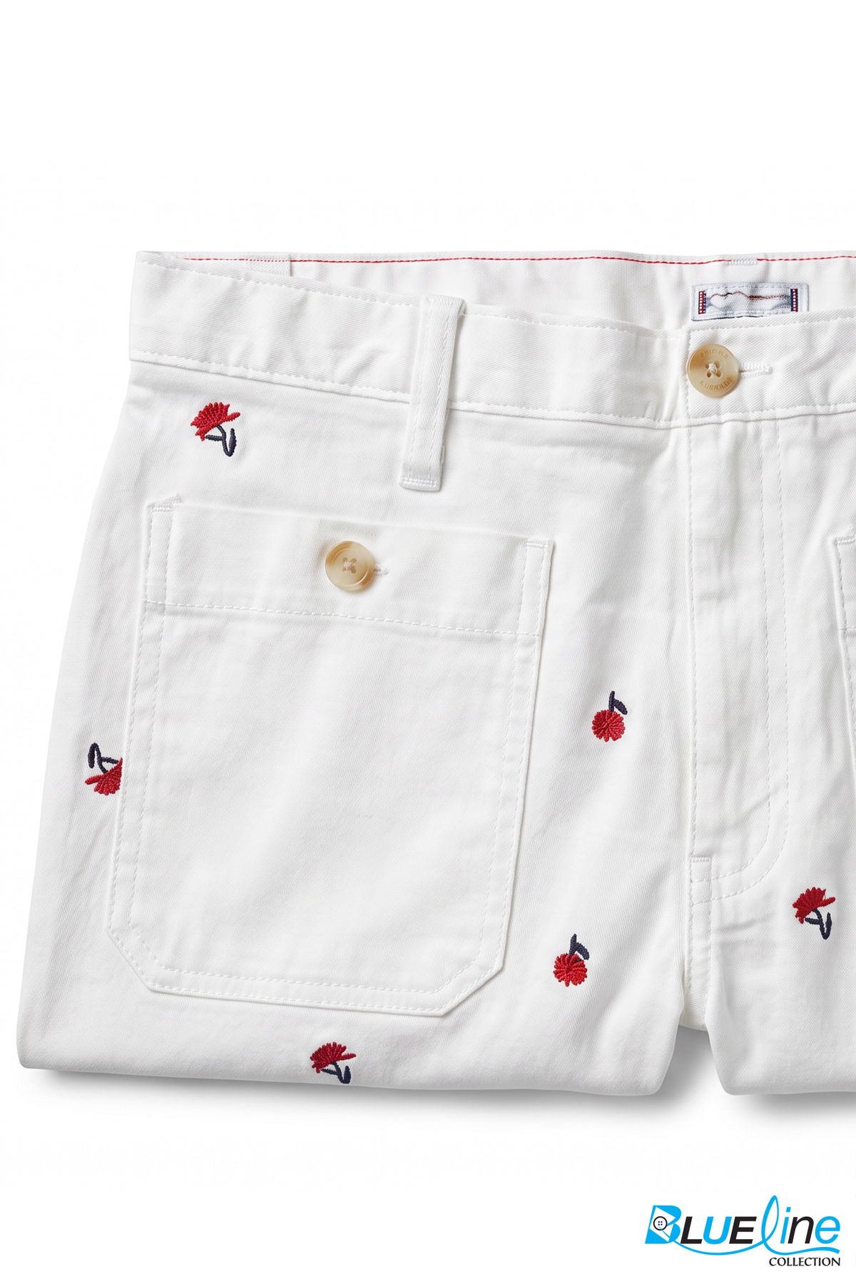 TWILL STRAIGHT CHINO ANKLE PANTS