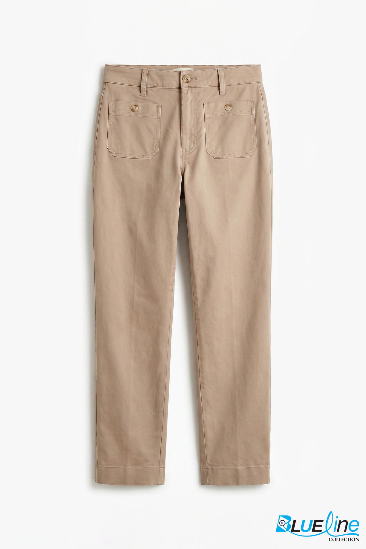 UTILITY TWILL STRAIGHT ANKLE PANTS