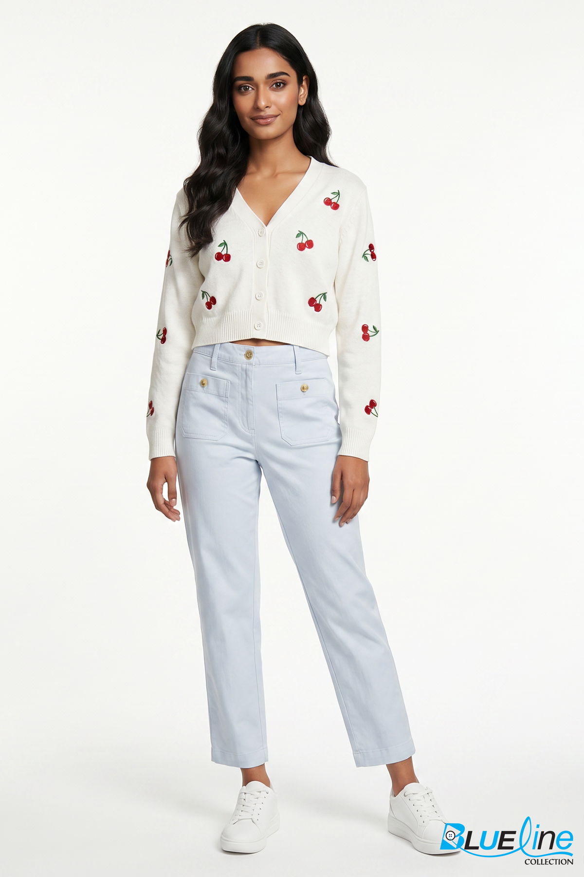 UTILITY TWILL STRAIGHT ANKLE PANTS