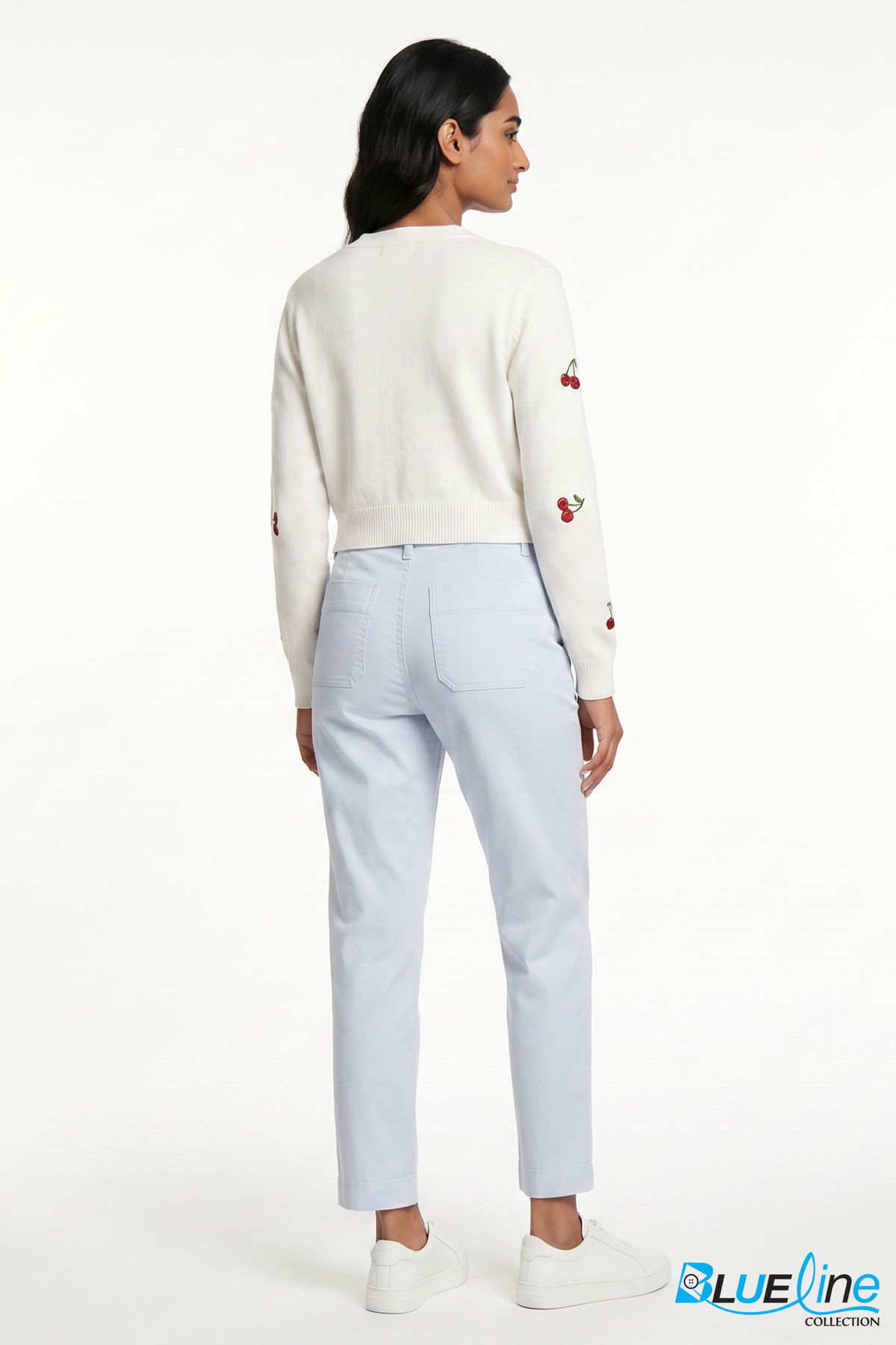 UTILITY TWILL STRAIGHT ANKLE PANTS