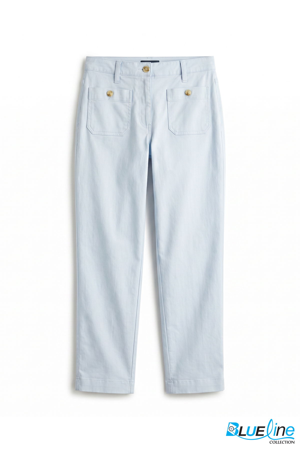UTILITY TWILL STRAIGHT ANKLE PANTS