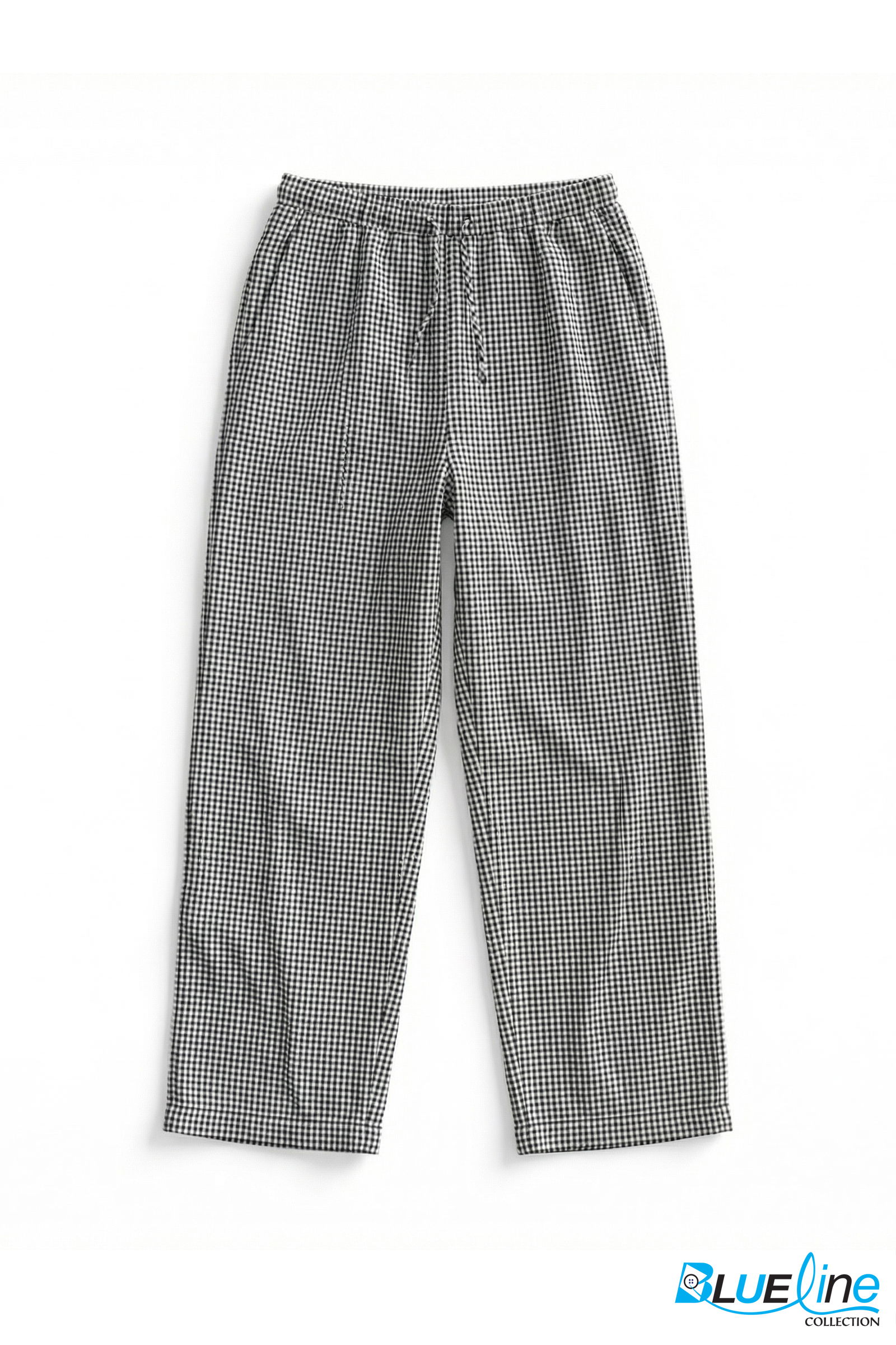 WIDE-LEG SLIT HEM PANTS
