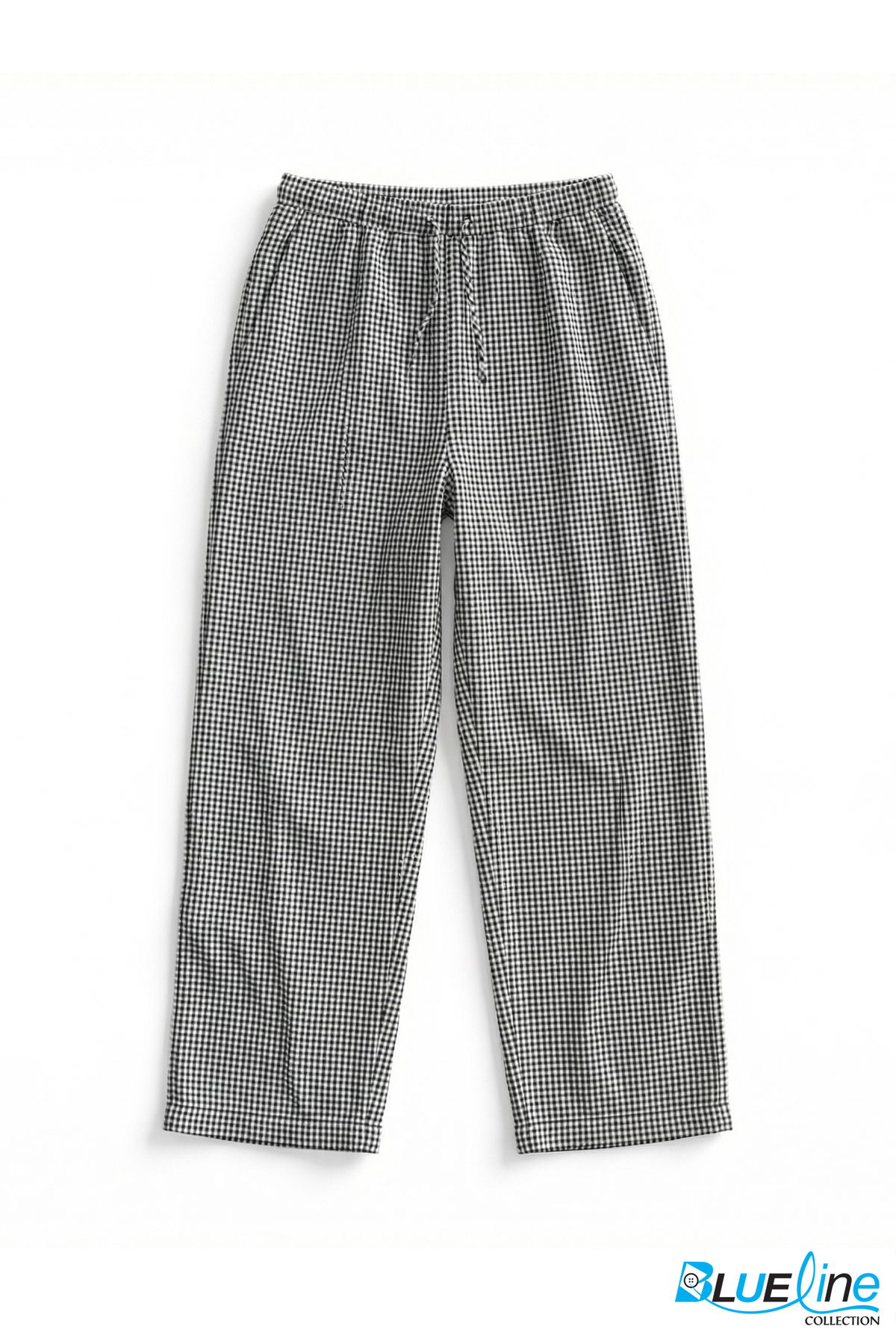 WIDE-LEG SLIT HEM PANTS