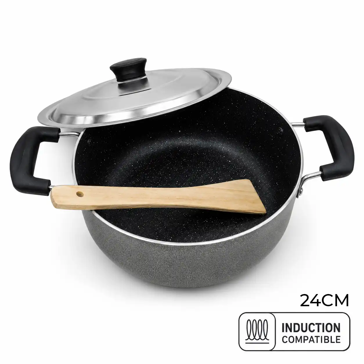 DECORLINE NON STICK CASSEROLE 24CM - TGEXCA24