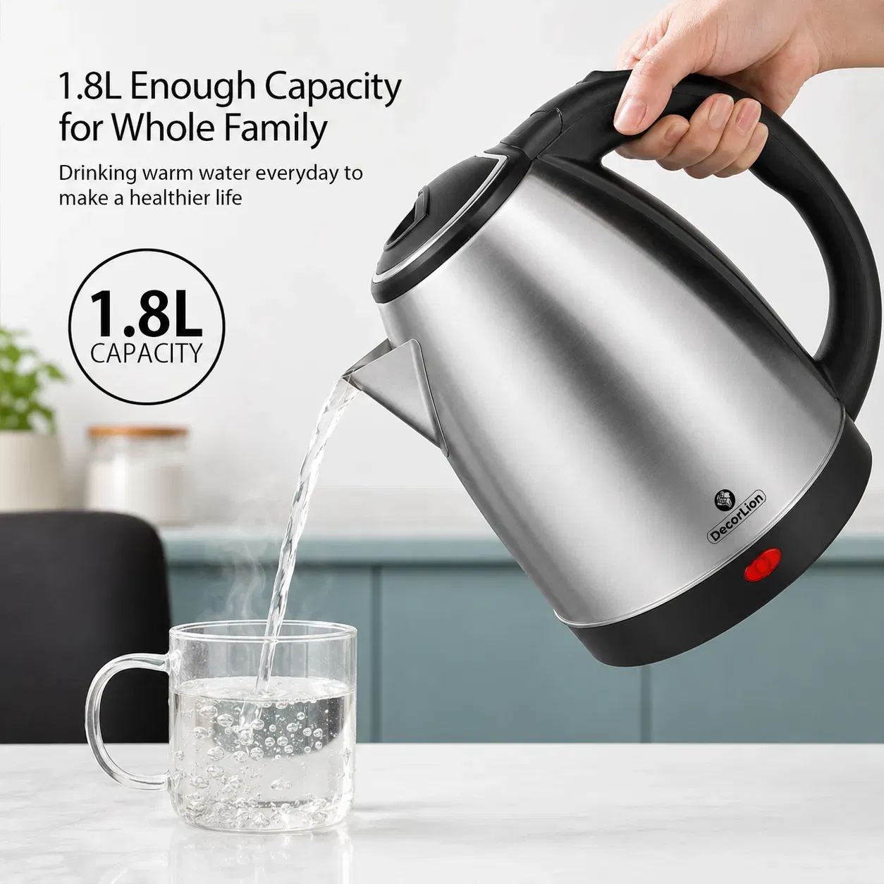 DECORLION ELECTRIC KETTLE 1.8 L - TGGBY1811 - 5