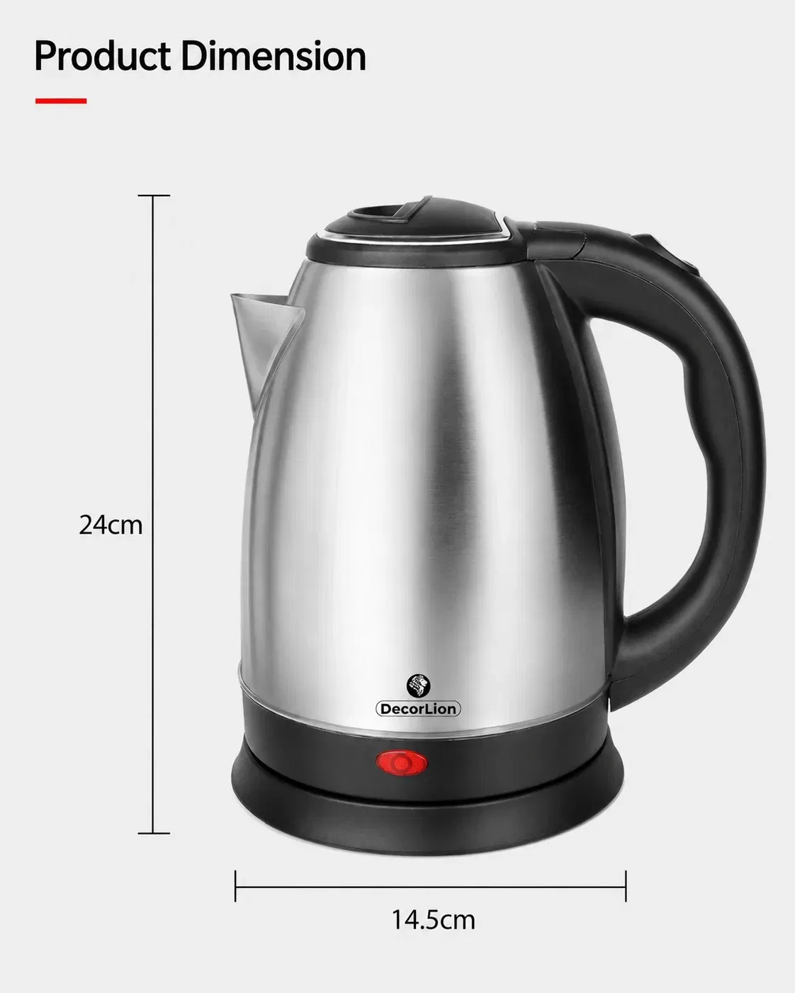 DECORLION ELECTRIC KETTLE 1.8 L - TGGBY1811 - 7