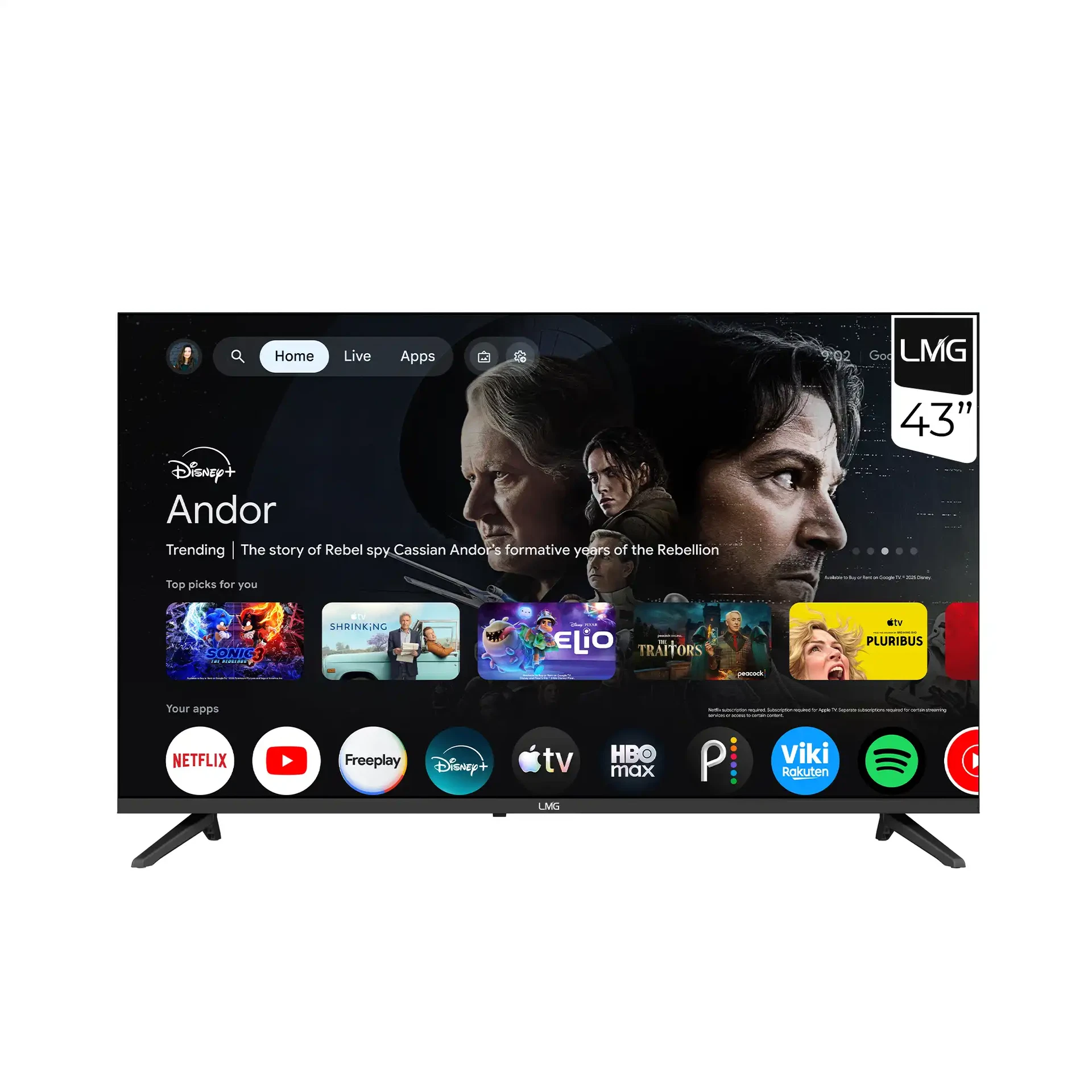 LMG 43 INCH GOOGLE SMART TV - L4E36SLWT
