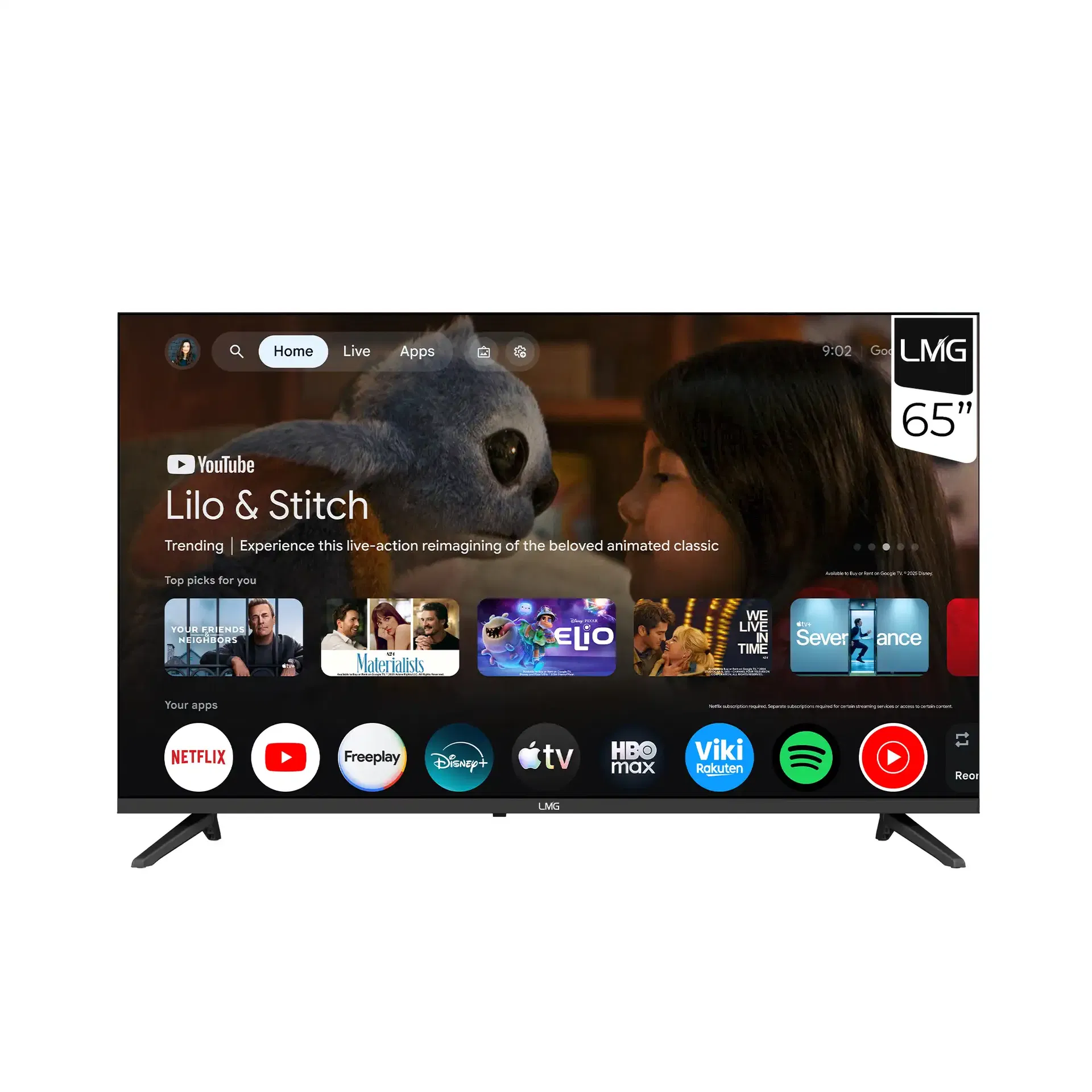 LMG 65" GOOGLE SMART TELEVISION - L6G5M9SW