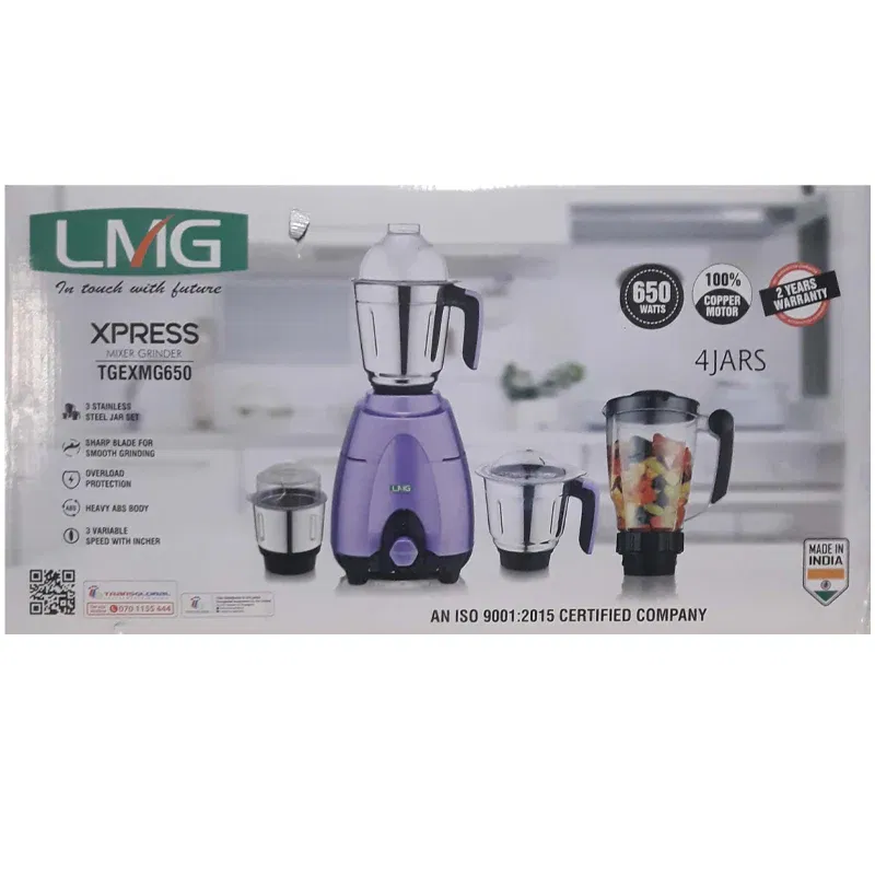 LMG XPRESS MIXER GRINDER 650W - 4 JARS TGEXMG650-N