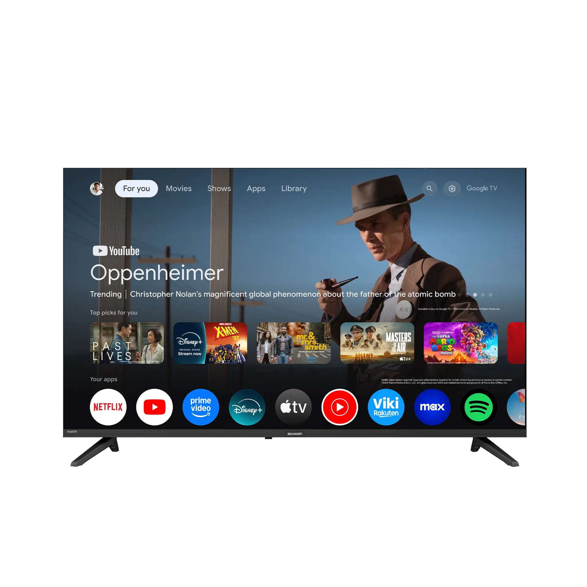 SHARP AQUOS GOOGLE TELEVISION - C43GH3000X