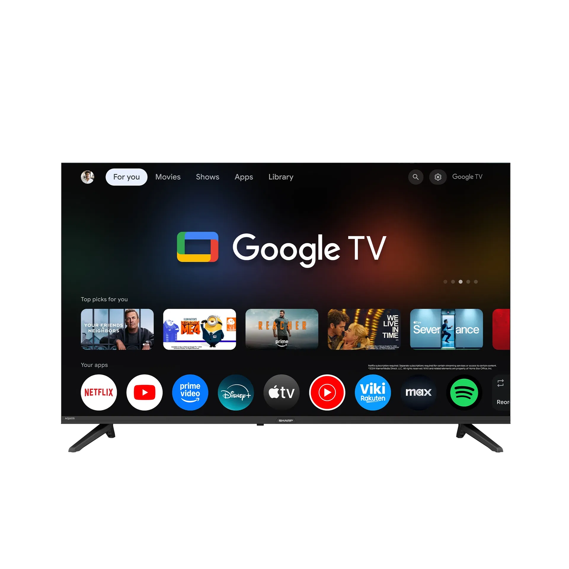 SHARP AQUOS GOOGLE TELEVISION - C43GH3000X - 3