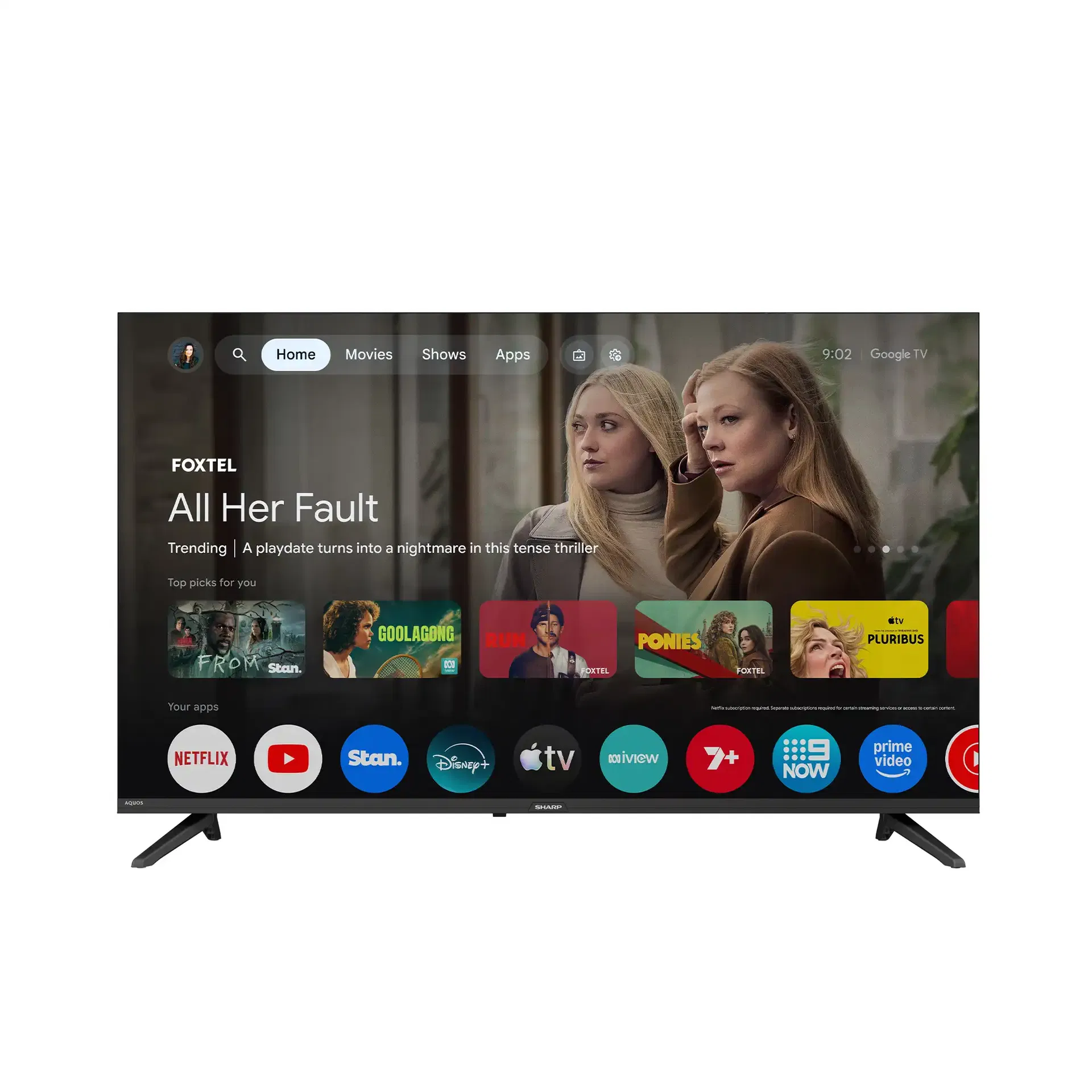 SHARP 50" AQUOS 4K GOOGLE TELEVISION - C50HJ6000X