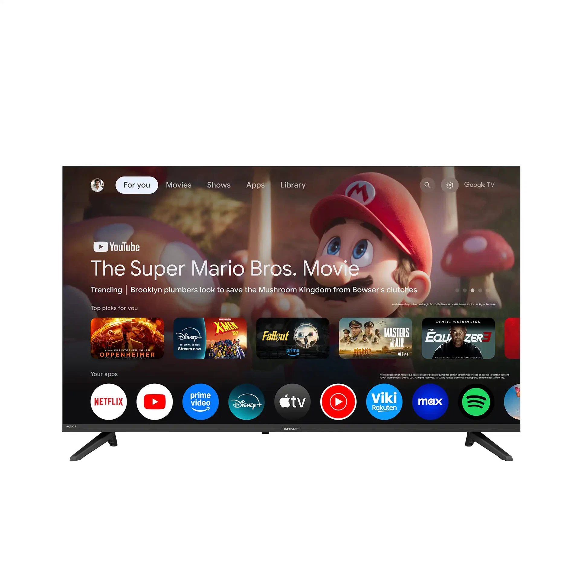 SHARP 65" AQUOS TRU GOOGLE TELEVISION - C65HN7000X