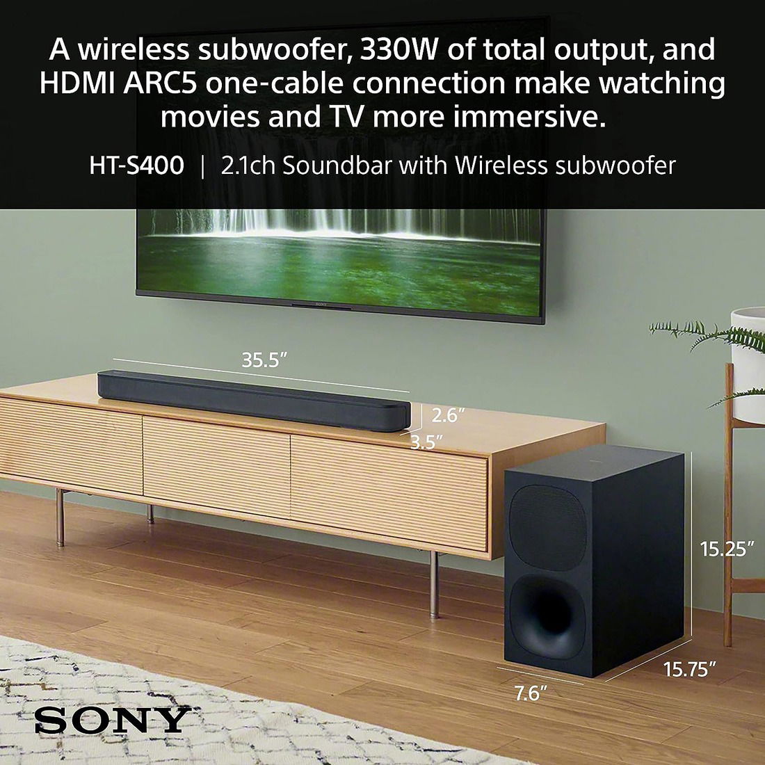 SONY HOME THEATRE SOUND SYSTEM -S400/C SPI - 8