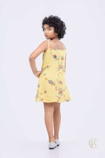 Sunshine‑bright sleeveless A line strappy dress  - 3