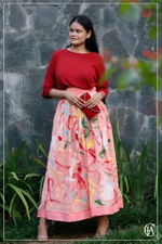 Blush Canvas Skirt - 1