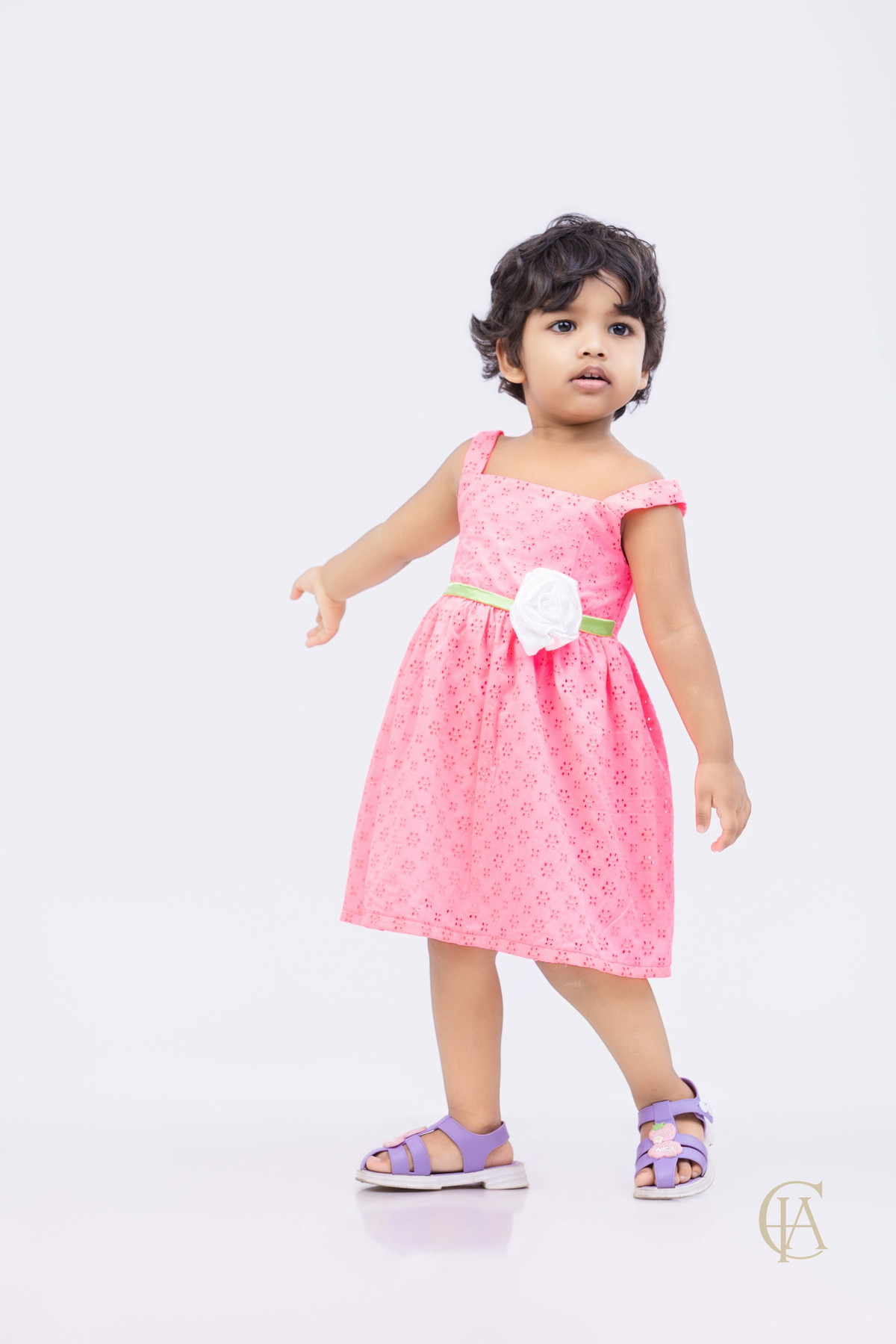 Infant Pink Bloom Dress 
