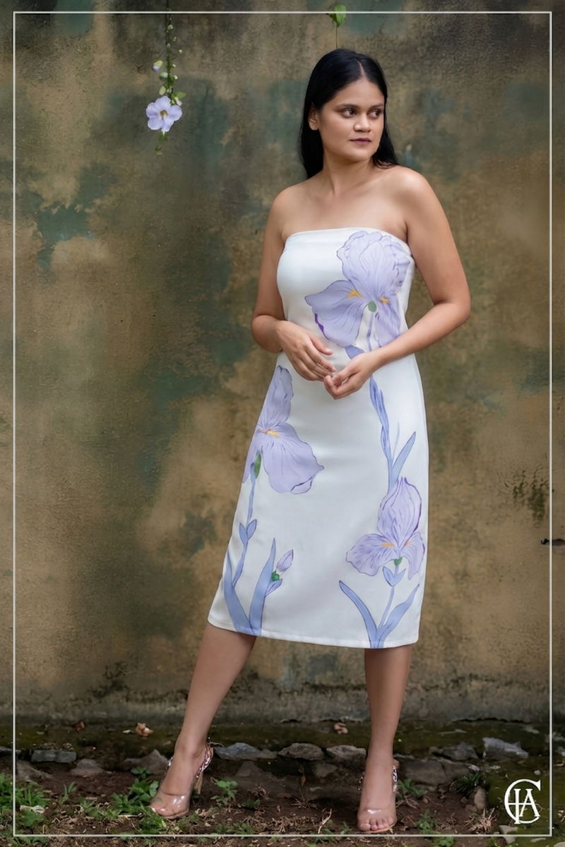 Lavender Iris Dress