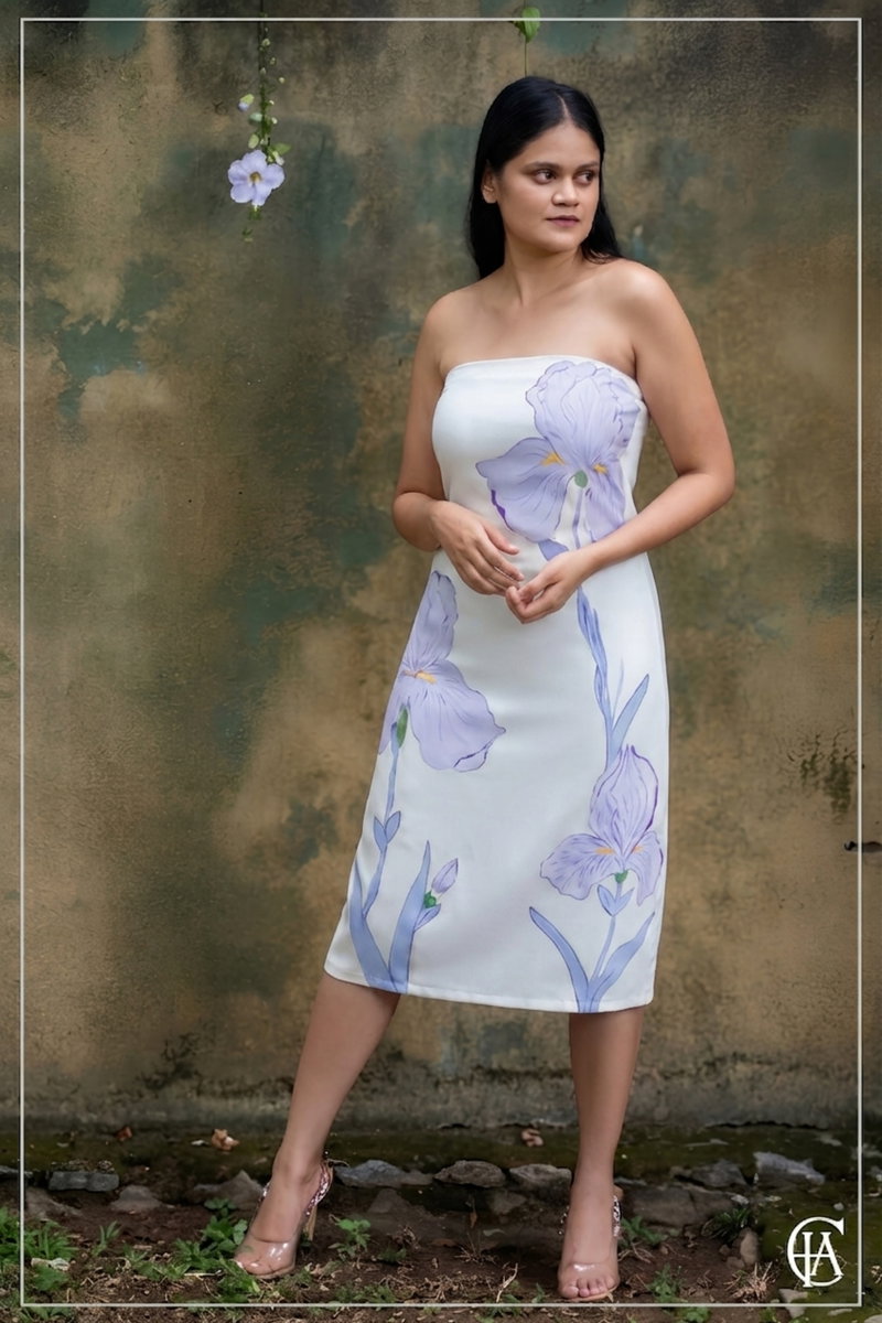 Lavender Iris Dress