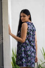 PTD blue floral dress  - 2