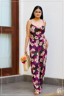 PTD Floral Cowl Neck Jumpsuit S preview