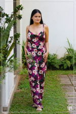 PTD Floral Cowl Neck Jumpsuit S - 3