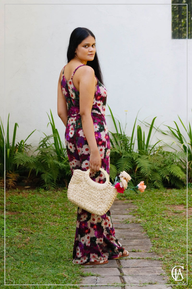 PTD Floral Cowl Neck Jumpsuit S