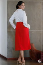 Scarlet Fold Skirt - 3
