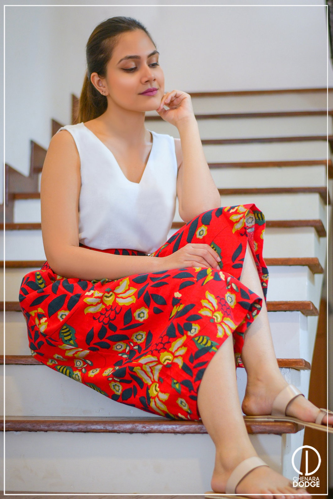 TATYANA FLORAL PRINTED PANT-UK14