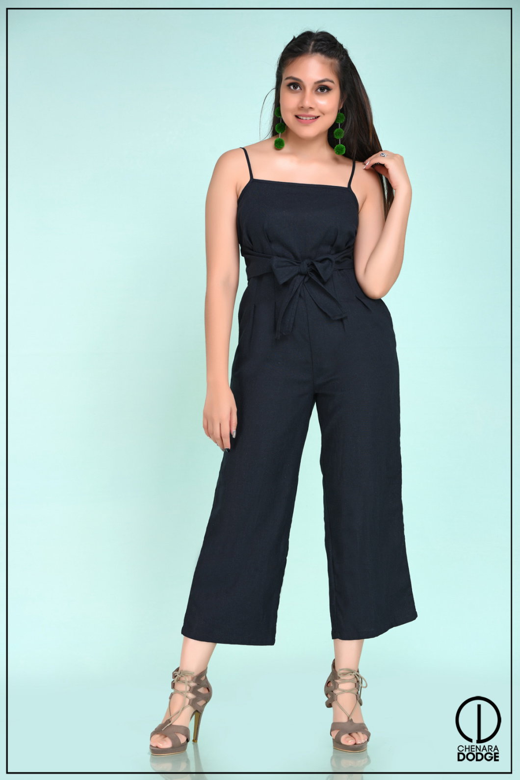 JOSIE BOW TIE-UP JUMPSUIT