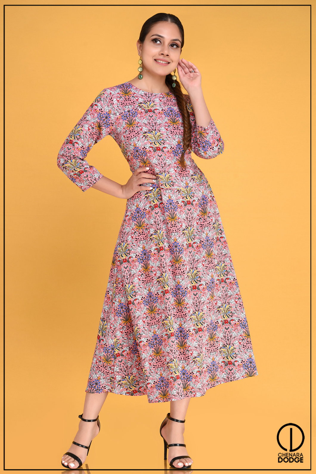 DEBBY PRINTED MIDI DRESS