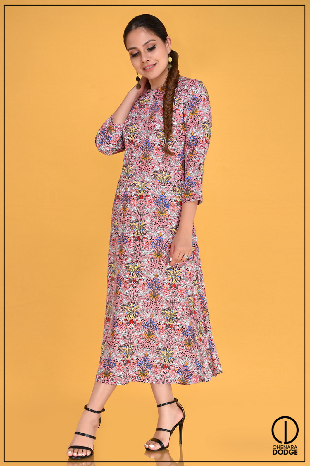 DEBBY PRINTED MIDI DRESS
