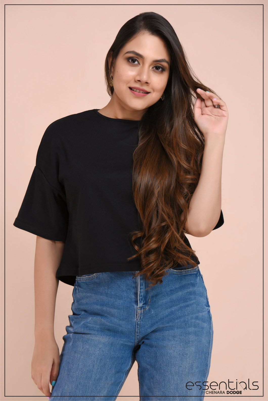 KIARA WAVES PRINT T-SHIRT-UK10