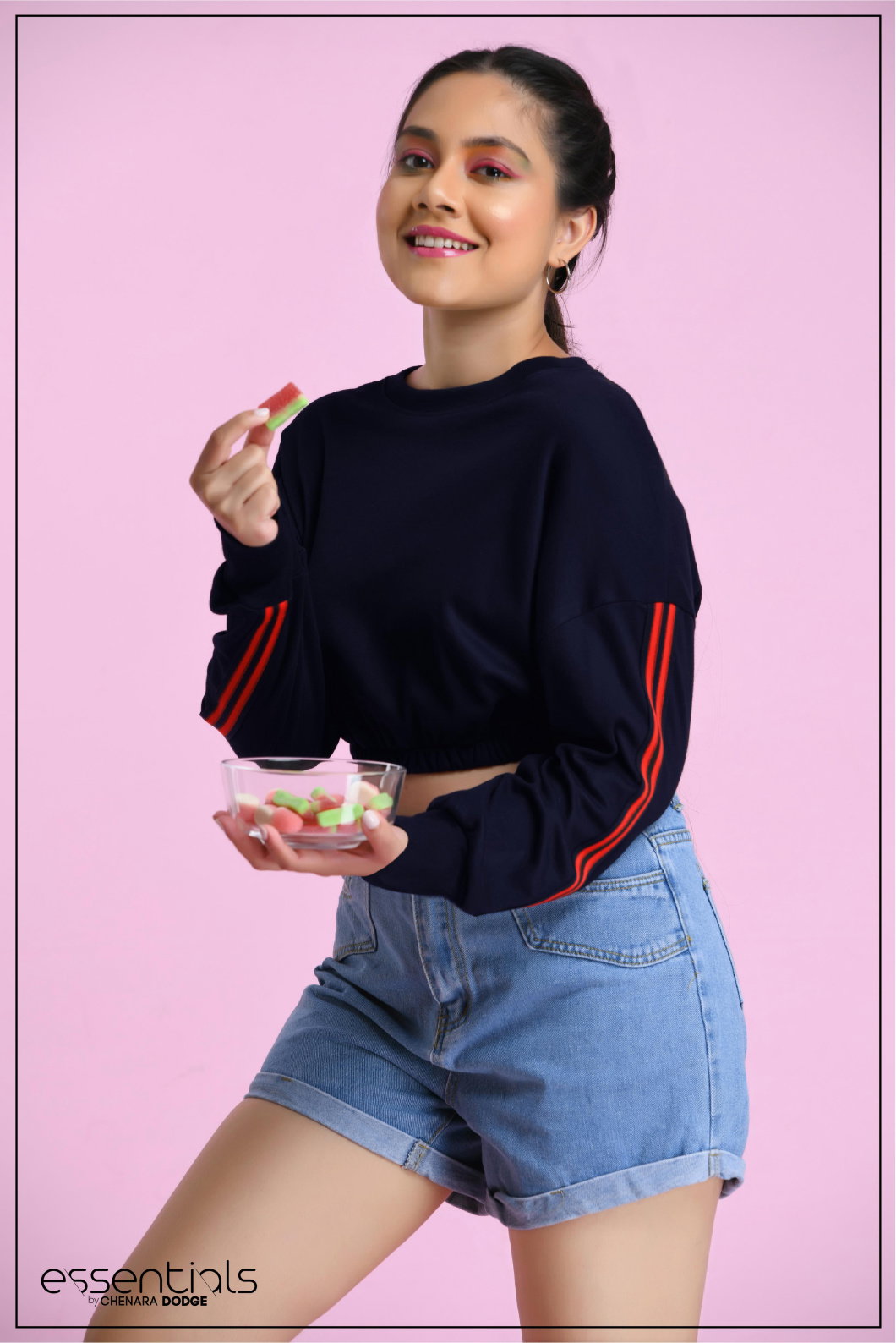 SARAH TAPE DETAIL SWEATSHIRT-UK8