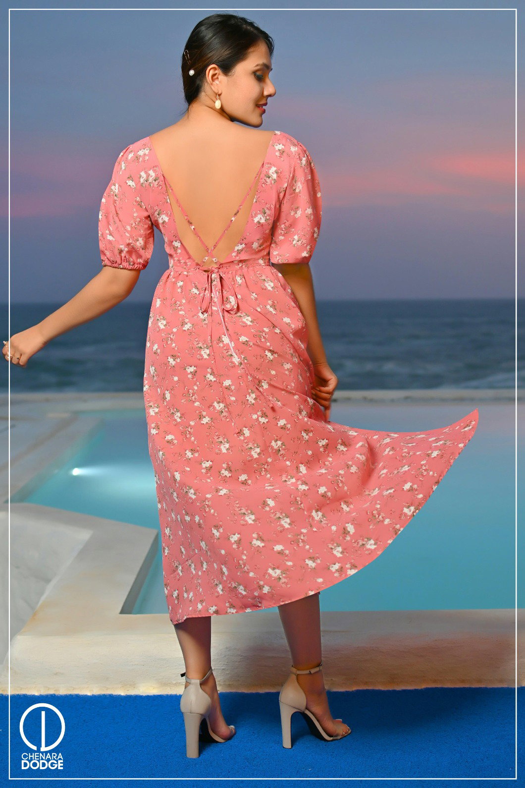 SUZIE BACKLESS MAXI DRESS-UK8