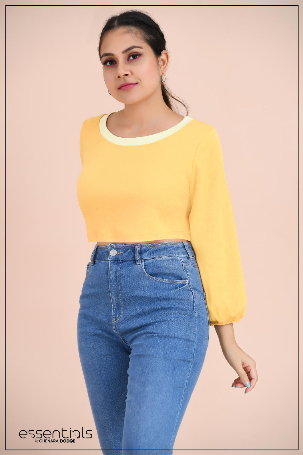 BIANCA CONTRAST KNIT TOP-UK8