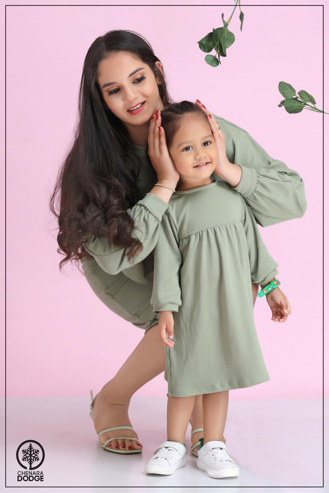 JULIE BUTTONED KID'S DRESS-1YR