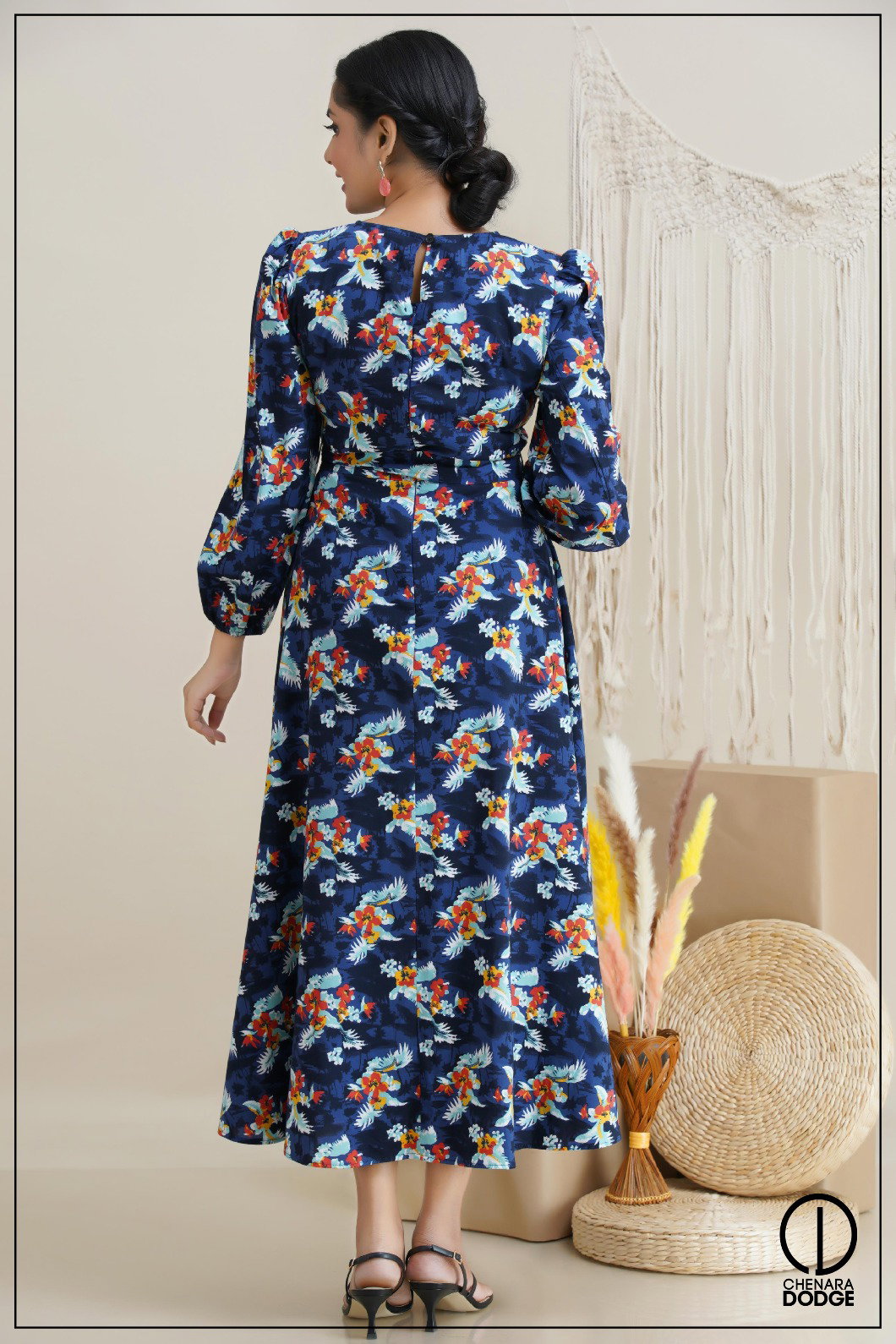 JULIE SLIT MAXI DRESS-UK8