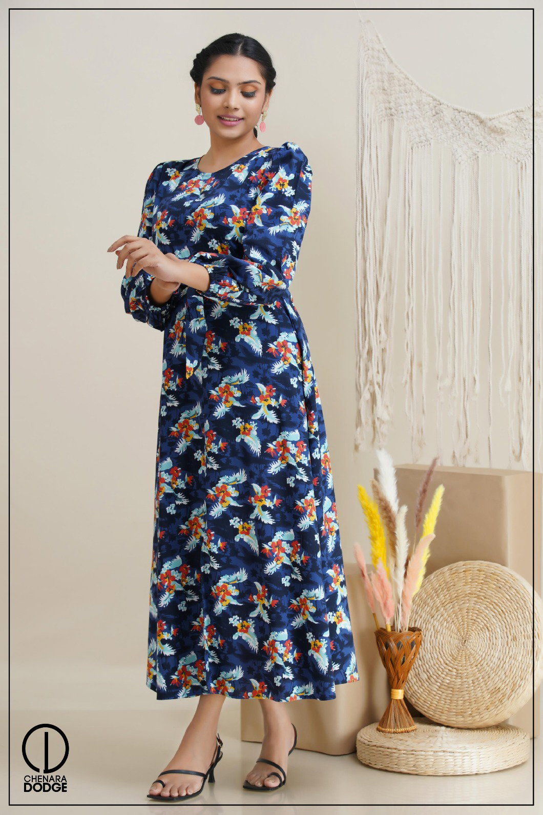 JULIE SLIT MAXI DRESS-UK8