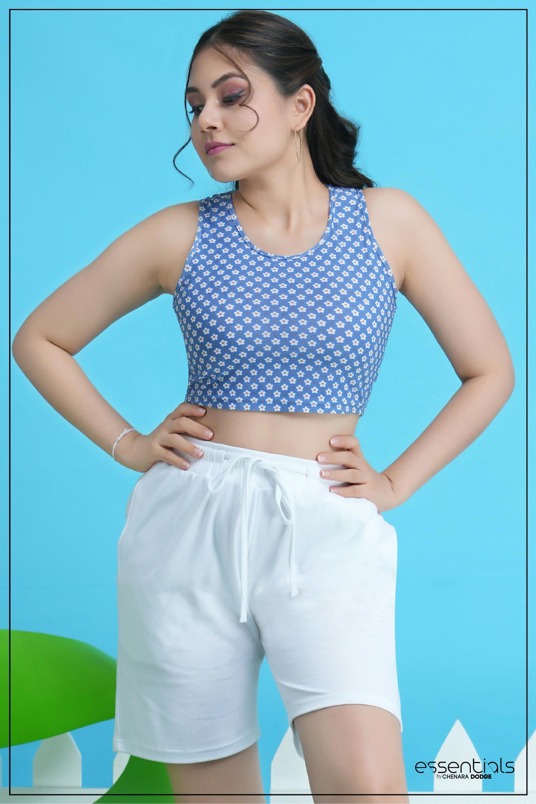 LUNA FLORAL TANK TOP-UK8