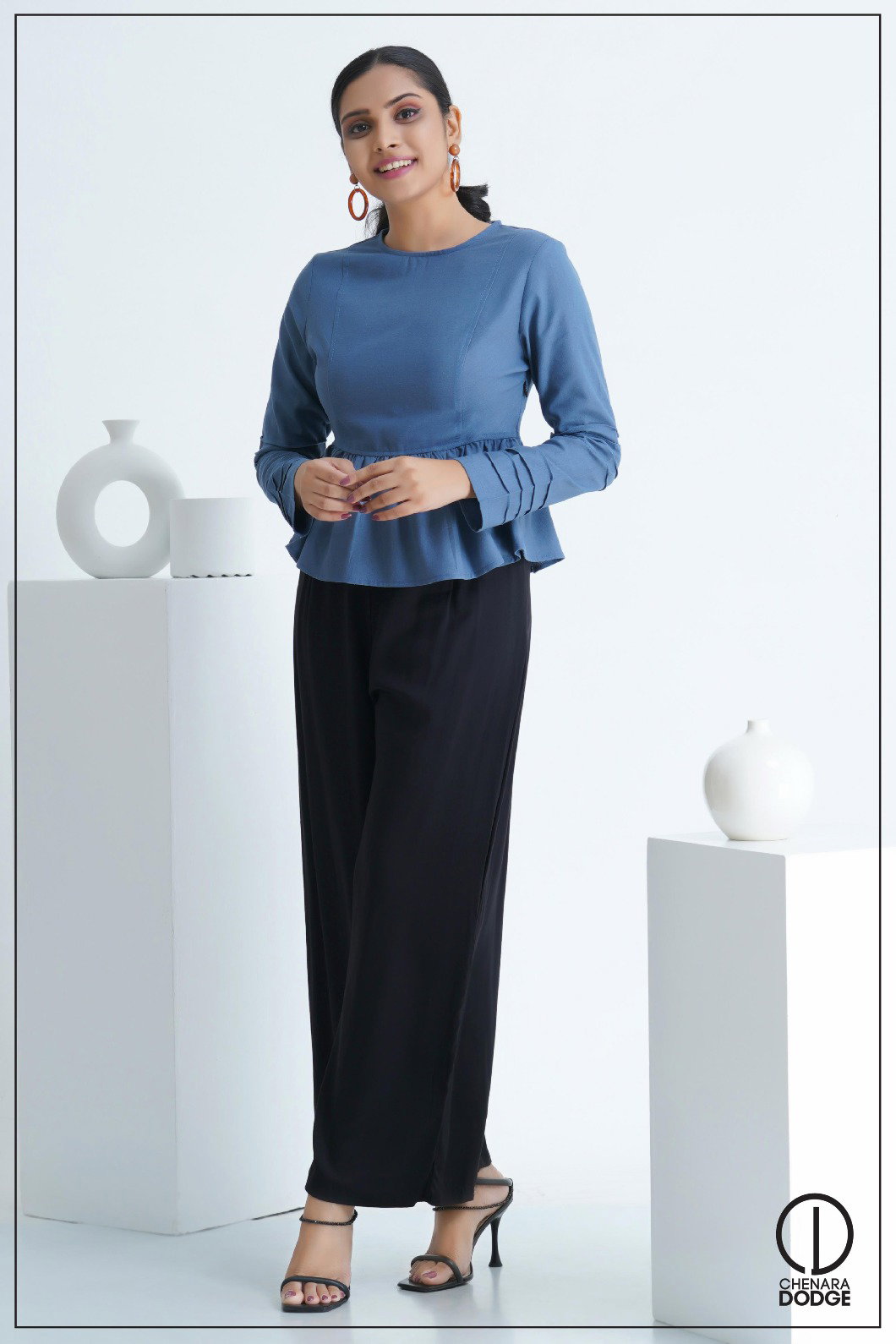 SOPHIE PEPLUM TOP-UK8