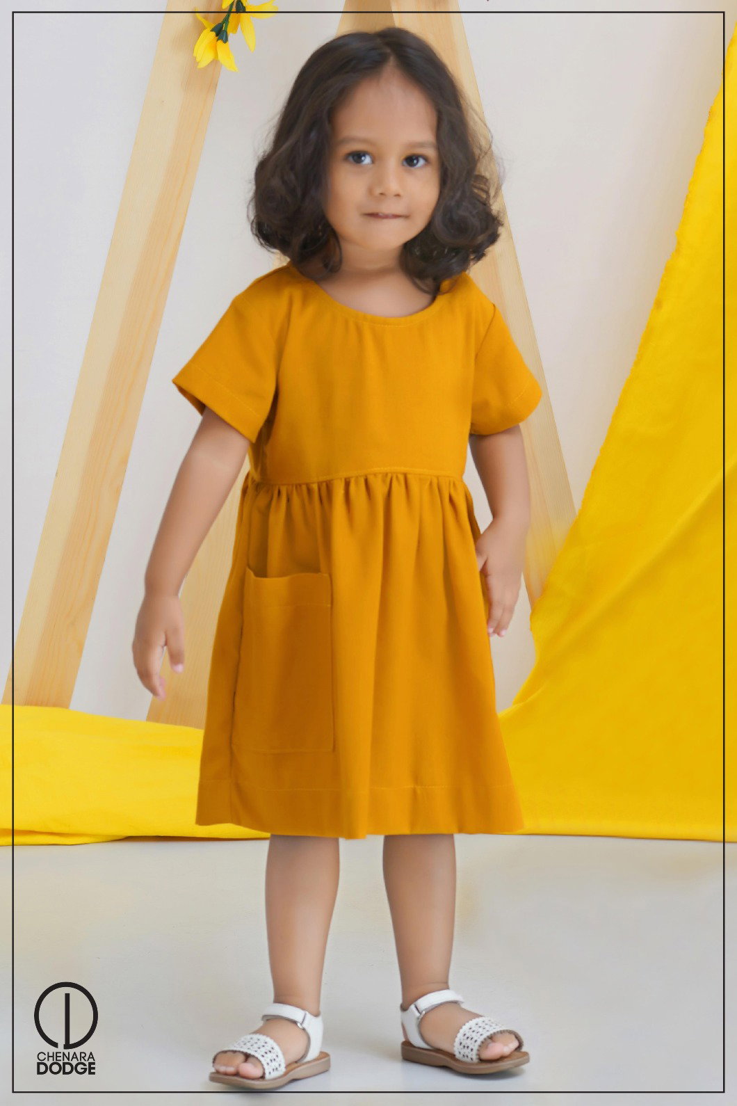 JULY POCKET DETAIL KIDS DRESS-2YR