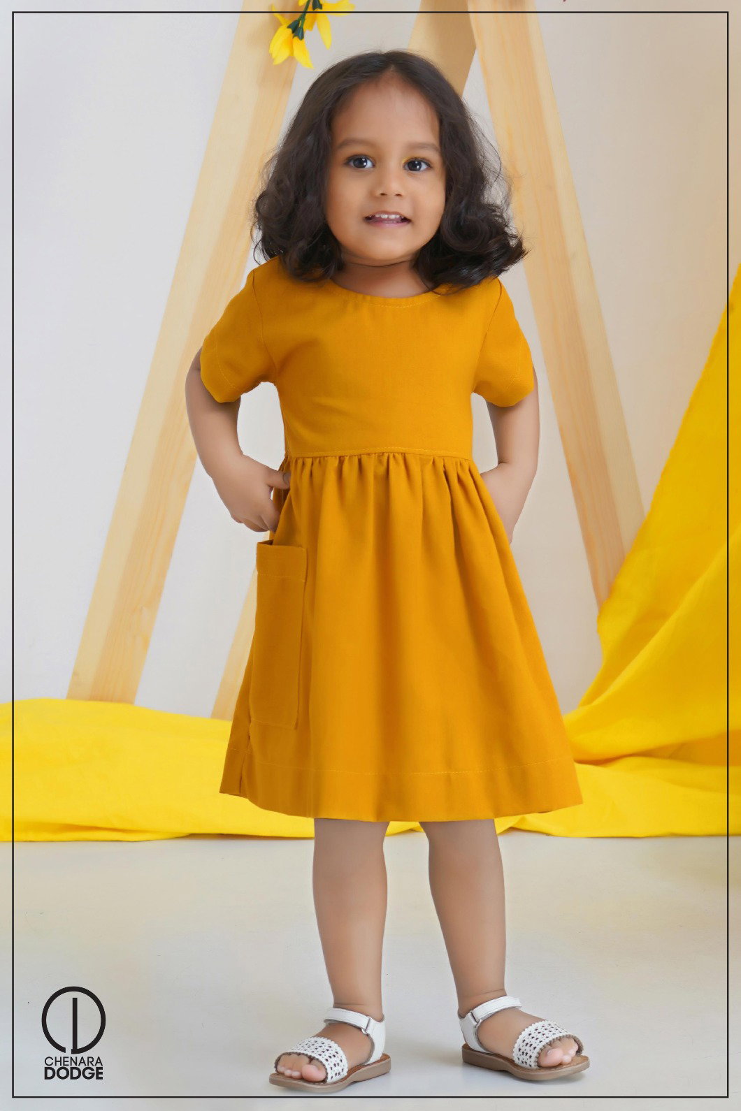 JULY POCKET DETAIL KIDS DRESS-2YR