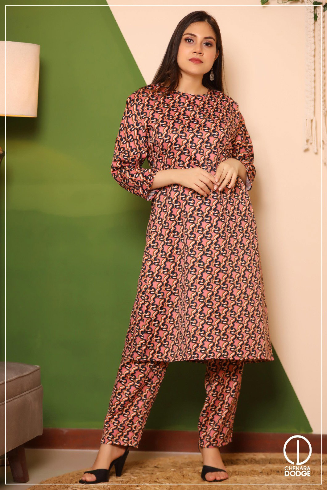JANE PRINTED KURTI SET-UK8