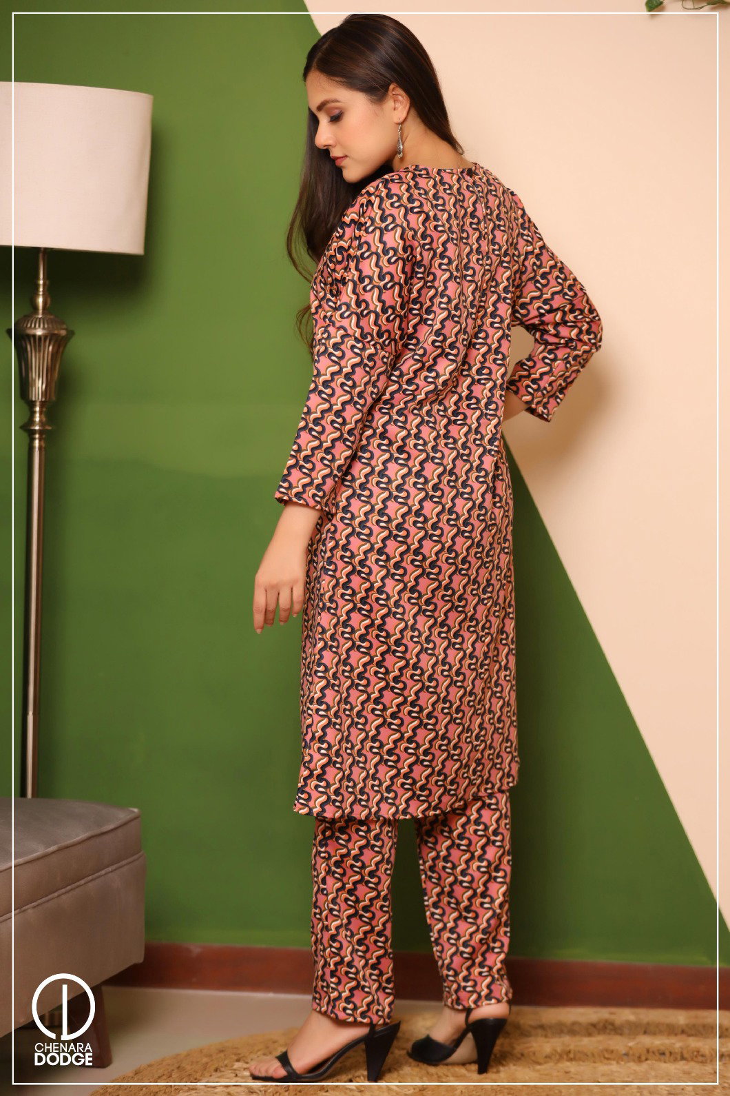 JANE PRINTED KURTI SET-UK8