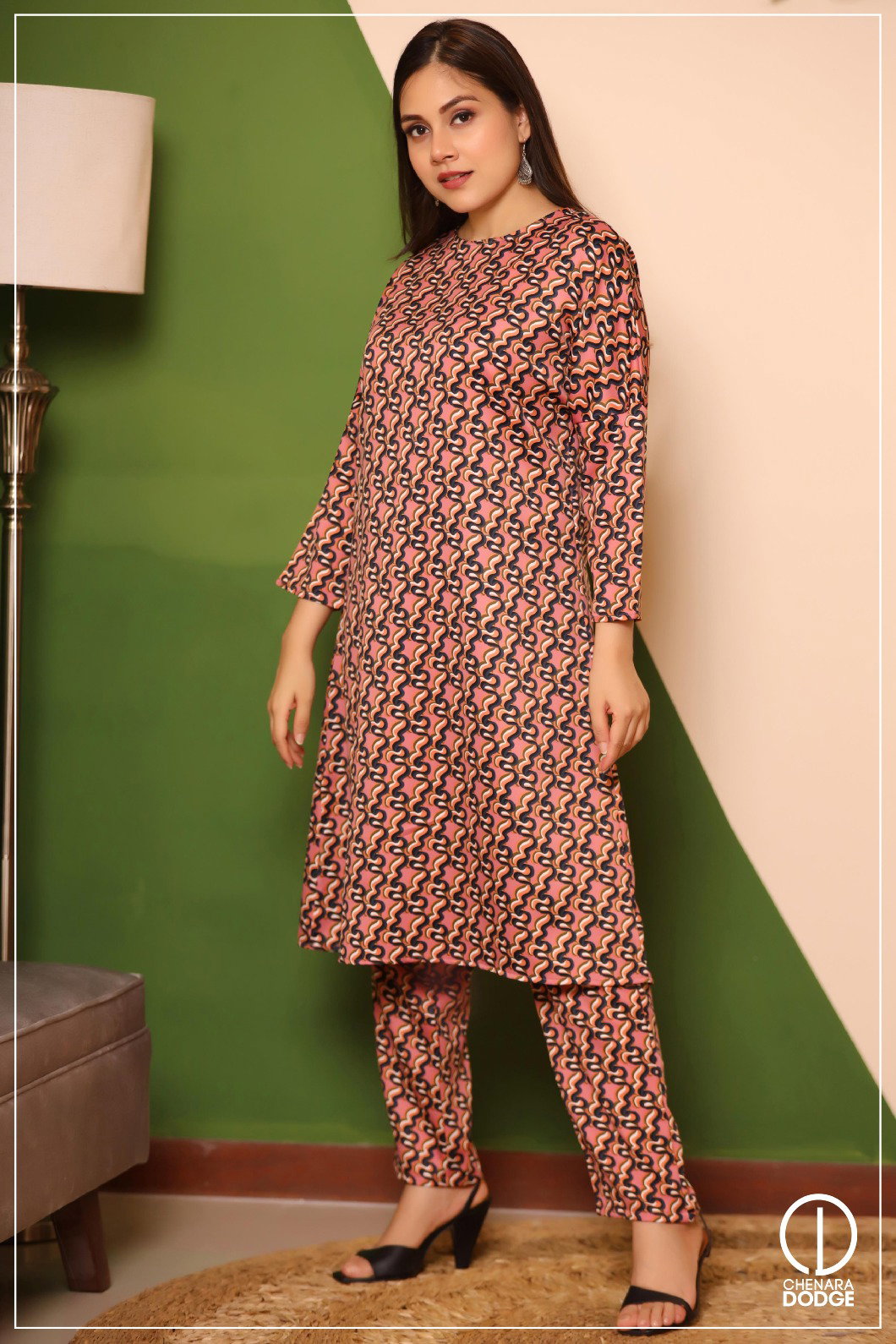 JANE PRINTED KURTI SET-UK8