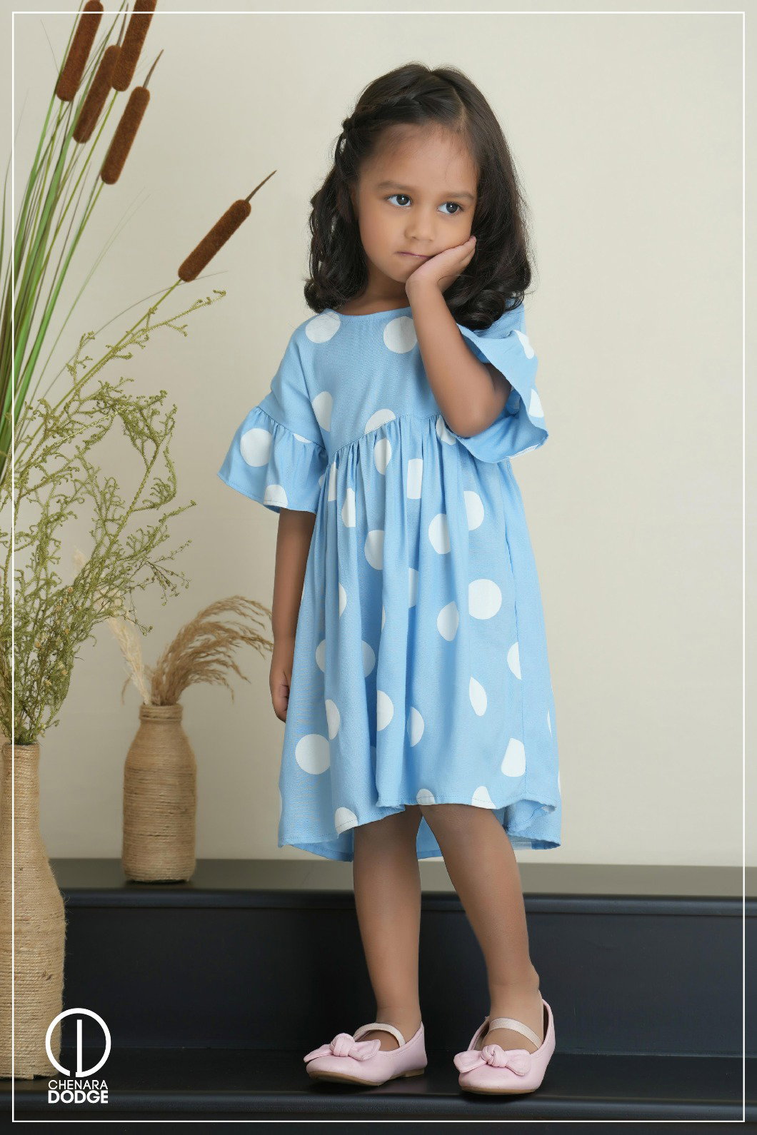 CIERA POLKA-DOT KID’S DRESS-2YR